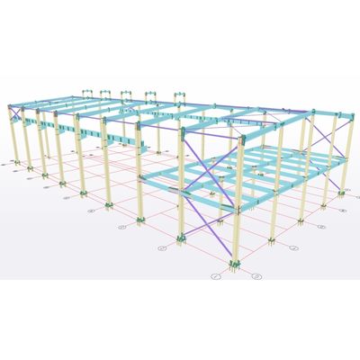 Pre-ingegneria Atelieri di costruzioni in acciaio Q355b Q235b Edifici prefabbricati in acciaio