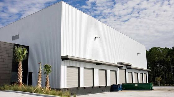Edifici industriali prefabbricati in metallo con rivestimento murale in metallo