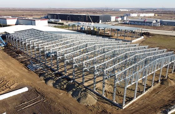 Struttura modulare in acciaio Costruzione di magazzini Edifici industriali fabbriche prefabbricate