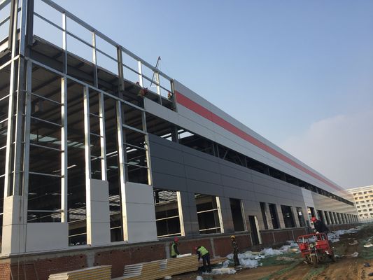 Disegno personalizzato DIP Cornice galvanizzata Industrial Shed Prefabbricato/Prefabbricato
