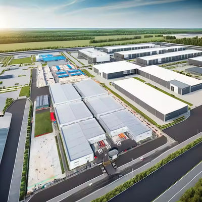 Progettazione moderna Struttura di acciaio industriale Edificio di magazzino prefabbricato Efficienza ottimale