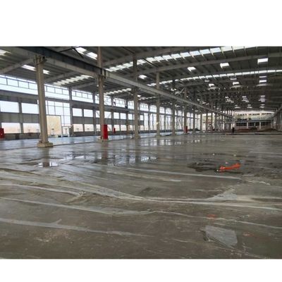 Blu/rosso/grigio/bianco Rifinitura struttura di telaio in acciaio Edificio con produzione finita per supporto all'installazione diretta