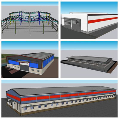 Impianti di costruzione pre-progettati immagazzino di progettazione libera struttura in acciaio immagazzino di costruzione pre-progettato prefabbricato