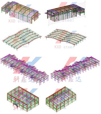 Impianti strutturali in acciaio di architettura e ingegneria di KXD
