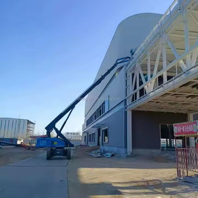 Soluzione di costruzione industriale pre-progettata ad alta resistenza, progettazione moderna, struttura in acciaio, laboratorio, fabbrica