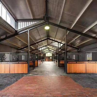 Casa di allevamento di capre di grado agricolo stalla di cavalli prefabbricata struttura in acciaio galvanizzato edificio in acciaio prefabbricato