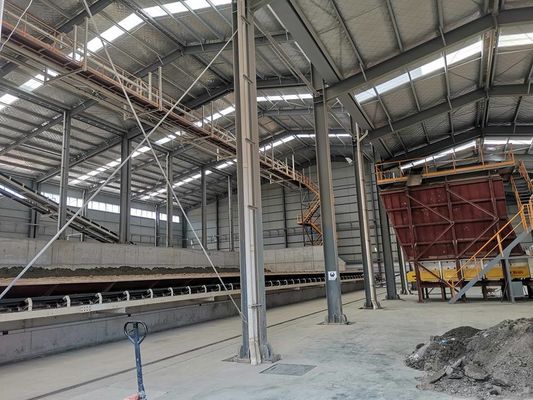 Edificio di struttura in acciaio laminato a caldo a forma di H per magazzini logistici