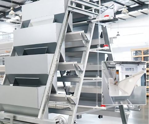 H Tipo 4 gabbia per polli gabbia automatica per pollame gabbia a batteria attrezzature per pollame