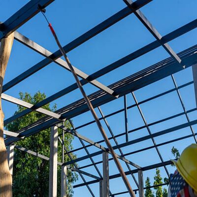 Impianto Strutturale in Acciaio Antiruggine a Larga Campata Ecologico per Uso Industriale