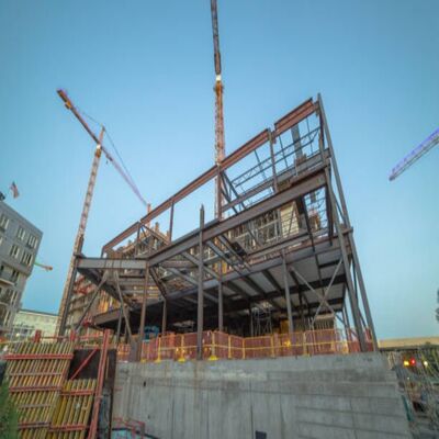 Laboratorio di strutture in acciaio durevole con installazione rapida per progetti in Africa